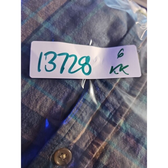 Prana Shirt Mens Small Button Up Short Sleeve Casual Preppy Plaid S - Picture 10 of 10